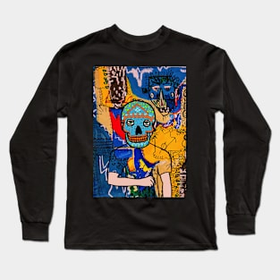 Captivating MaleMask NFT - Explore the Streets with MexicanEye Color and GreenSkin Color Long Sleeve T-Shirt